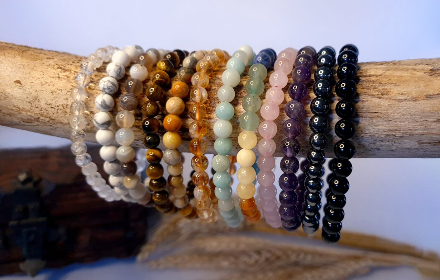 Bracelets en Pierres Roulées