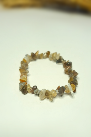 Bracelet Baroques (Chips) - Agate Botwsana