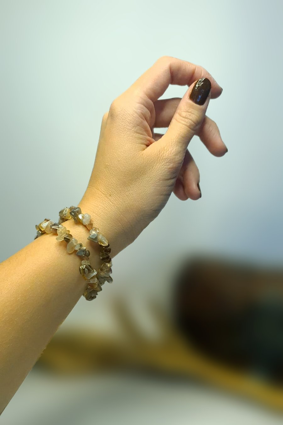 Bracelet Baroques (Chips) - Agate Botwsana