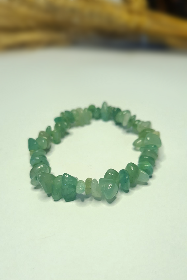 Bracelet Baroques (Chips) - Aventurine Verte