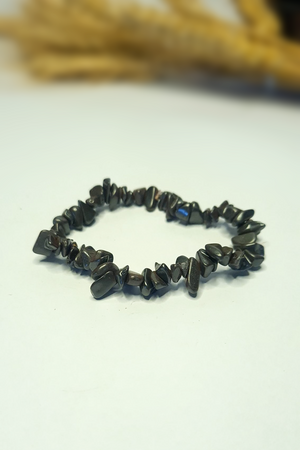 Bracelet Baroques (Chips) - Hématite