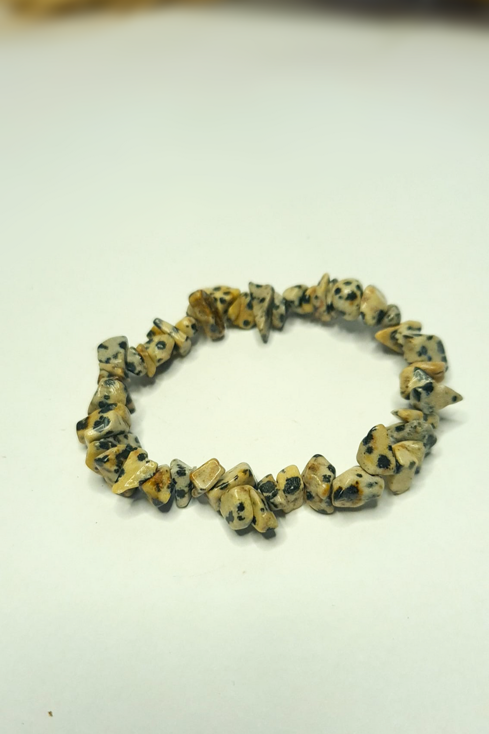 Bracelet Baroques (Chips) - Jaspe Dalmatien
