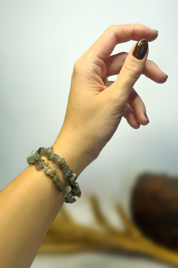 Bracelet Baroques (Chips) - Labradorite
