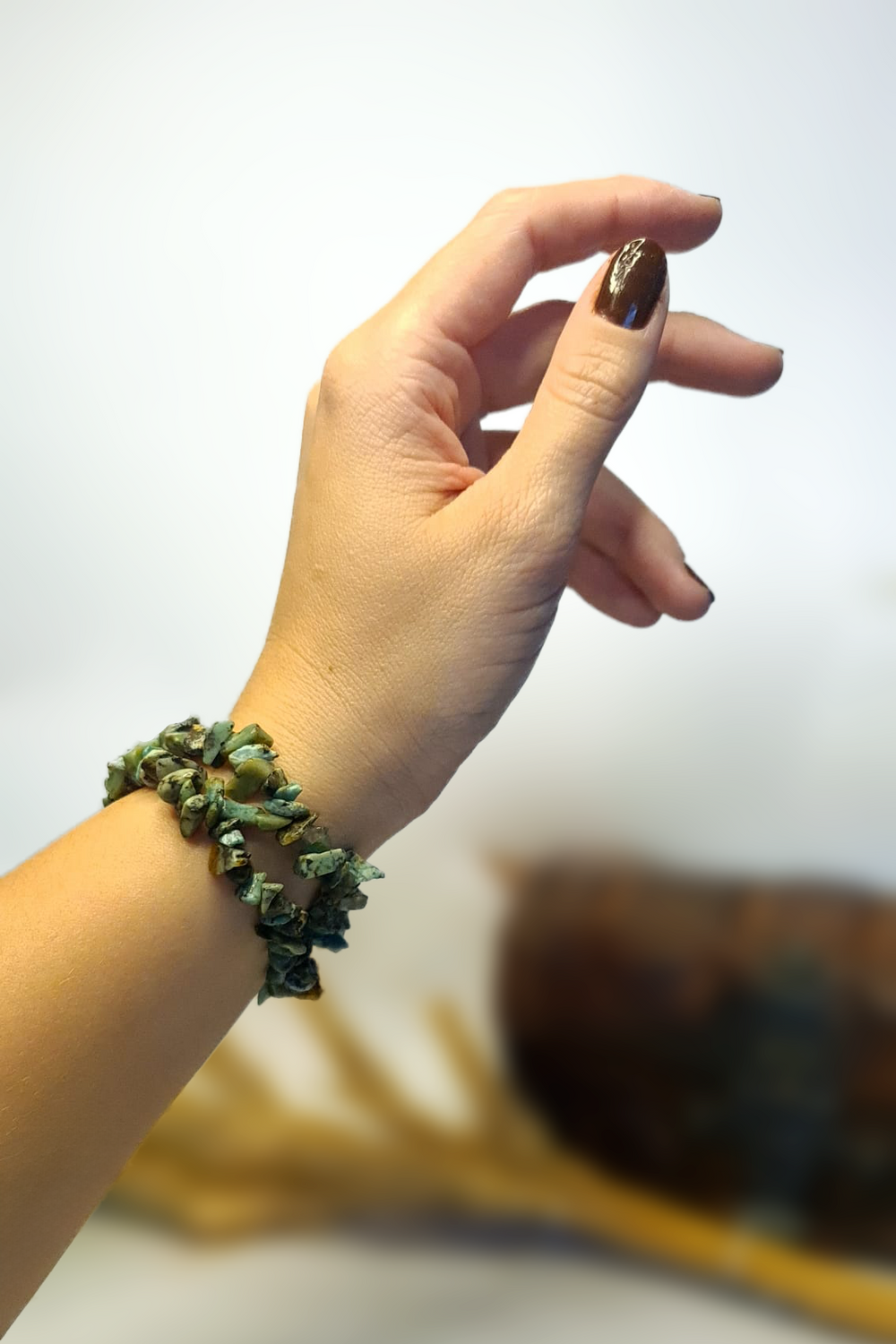 Bracelet Baroques (Chips) - Turquoise