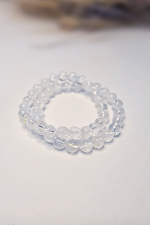 Bracelet pierres roulées - Cristal de Roche