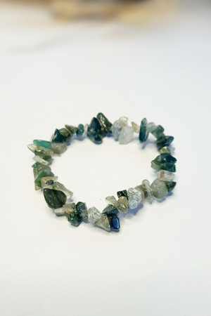 Bracelet Baroques (Chips) - Agate Mousse