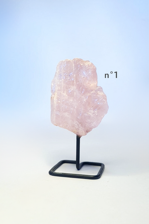 Pierres sur socle - Quartz Rose
