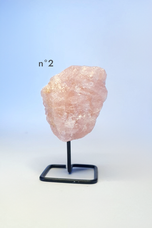 Pierres sur socle - Quartz Rose