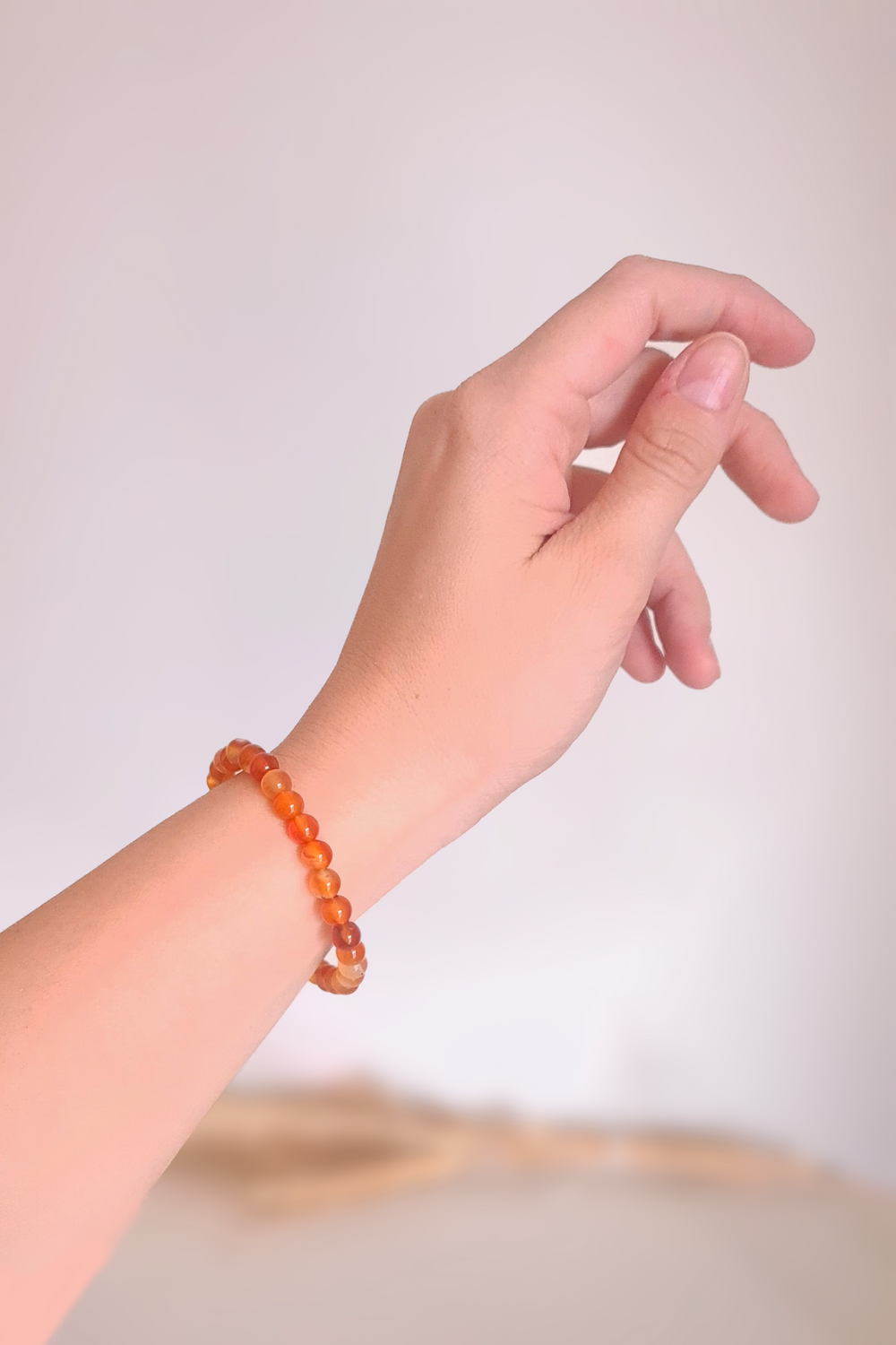 Bracelet pierres roulées - Cornaline