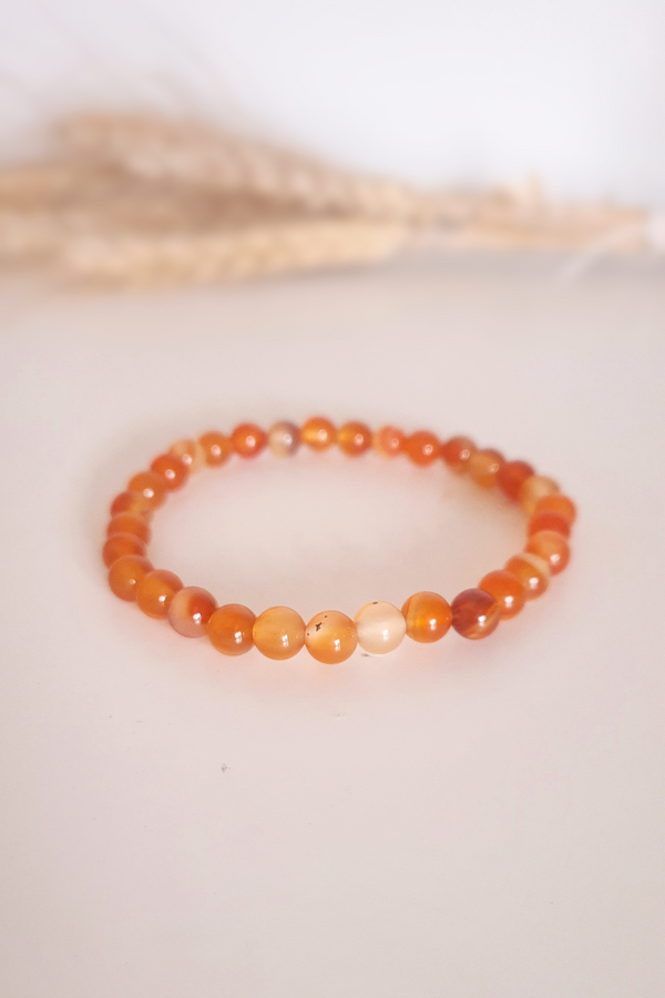 Bracelet pierres roulées - Cornaline