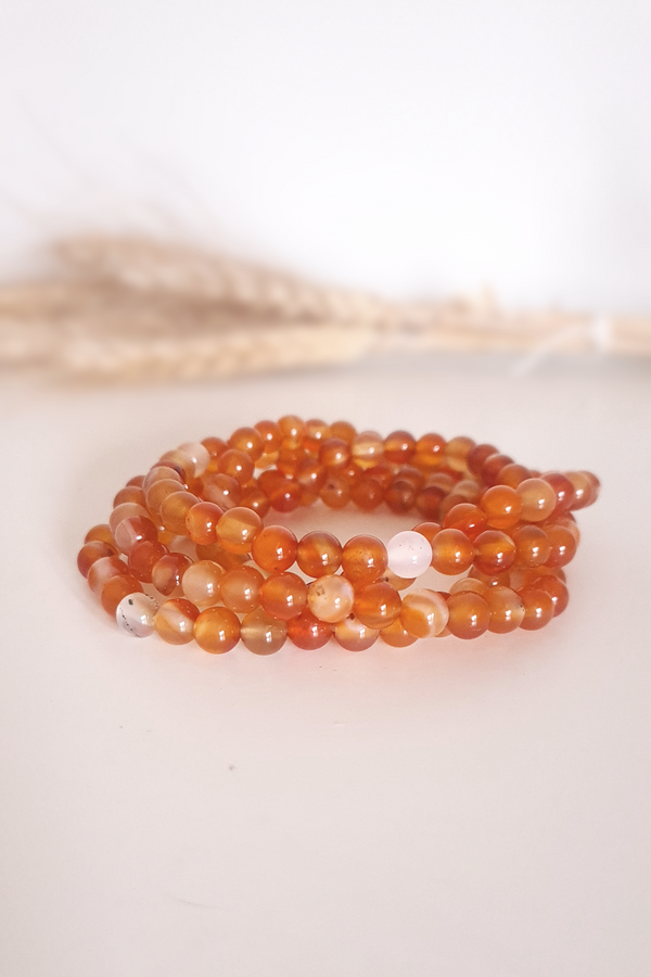 Bracelet pierres roulées - Cornaline