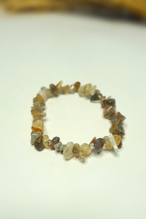 Bracelet Baroques (Chips) - Agate Botwsana