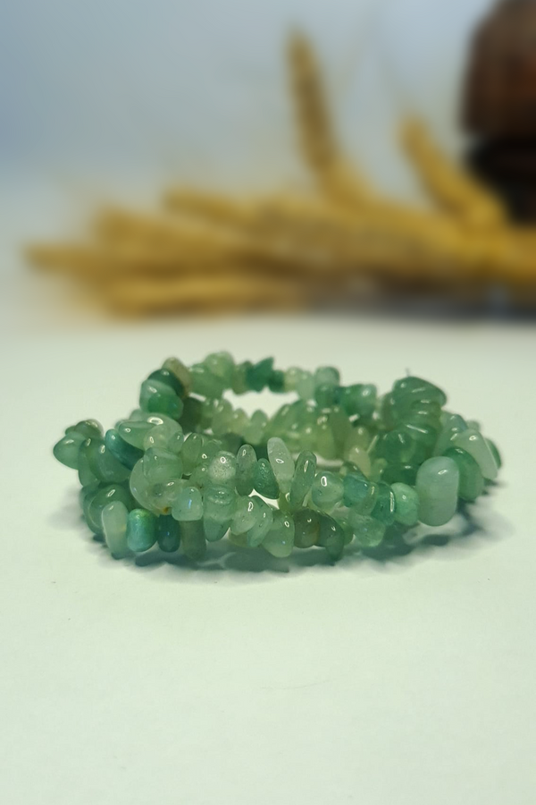 Bracelet Baroques (Chips) - Aventurine Verte