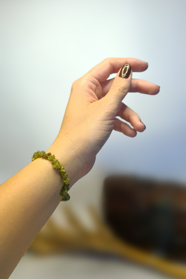 Bracelet Baroques (Chips) - Grenat Grossulaire