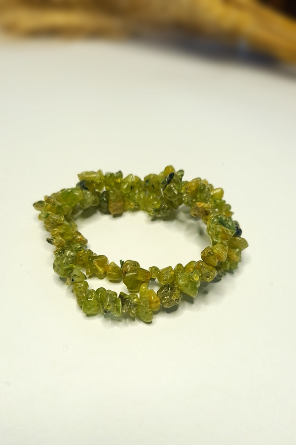 Bracelet Baroques (Chips) - Grenat Grossulaire