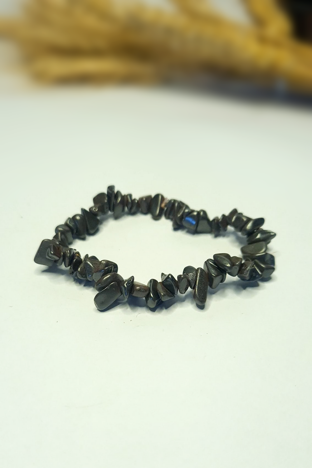 Bracelet Baroques (Chips) - Hématite