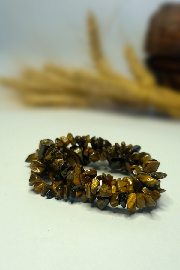 Bracelet Baroques (Chips) - Oeil de Tigre