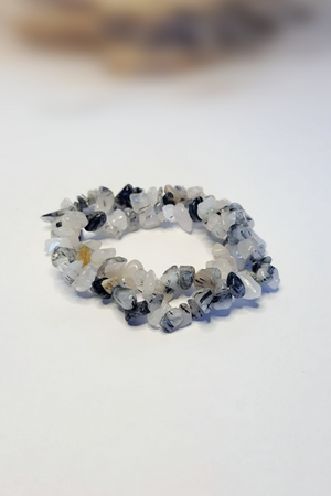 Bracelet Baroques (Chips) - Quartz Tourmaline