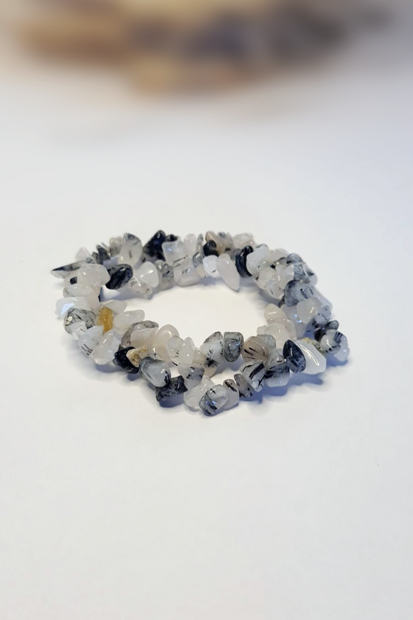 Bracelet Baroques (Chips) - Quartz Tourmaline