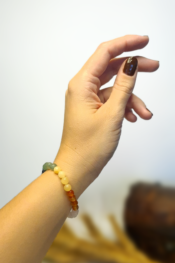 Bracelet en pierres roulées - Mélange Chakras