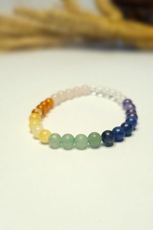 Bracelet en pierres roulées - Mélange Chakras
