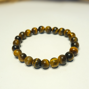 Bracelet en pierres roulées - Oeil de Tigre