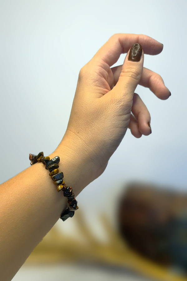 Bracelet Baroques (Chips) - 3 "Oeils" ( Tigre, Faucon, Taureau)