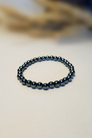 Bracelet en pierres roulées - Hématite
