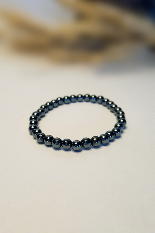 Bracelet en pierres roulées - Hématite