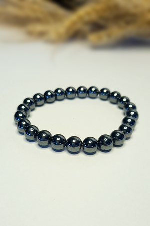 Bracelet en pierres roulées - Hématite