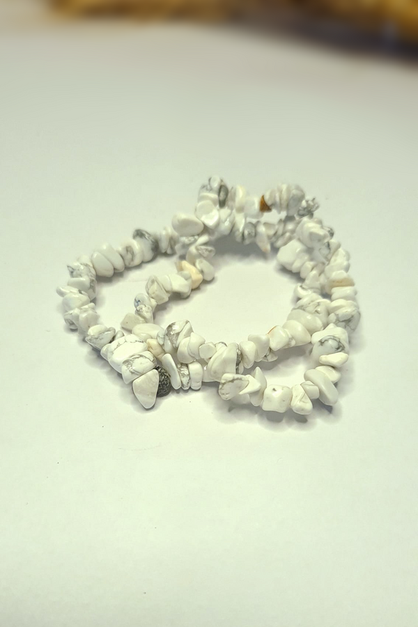 Bracelet Baroques (Chips) - Howlite