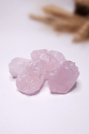 Pierre brute Quartz Rose naturel lithothérapie - Cristal rose non poli pour amour et décoration spirituelle