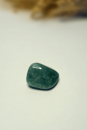 Pierre roulée Aventurine Verte - Pierre de la chance avec paillettes scintillantes pour prospérité et chakra du cœur
