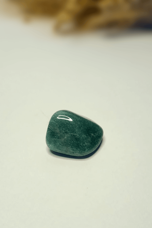Pierre roulée Aventurine Verte - Pierre de la chance avec paillettes scintillantes pour prospérité et chakra du cœur