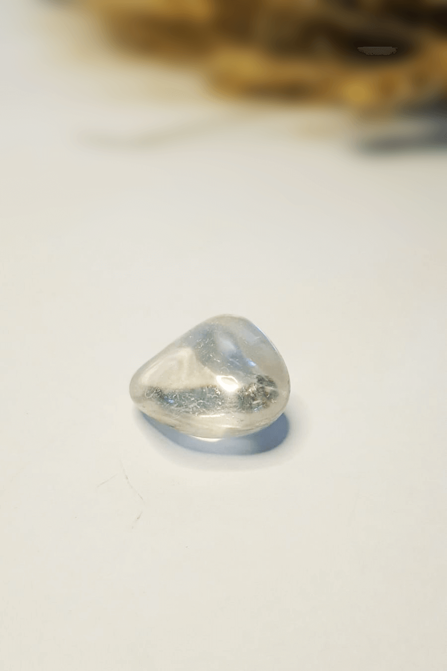 Pierre roulée Cristal de Roche naturel lithothérapie - Lot pierres transparentes amplification et clarté