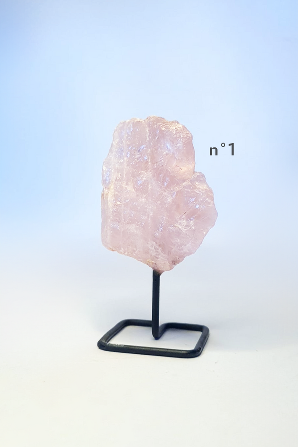 Pierres sur socle - Quartz Rose